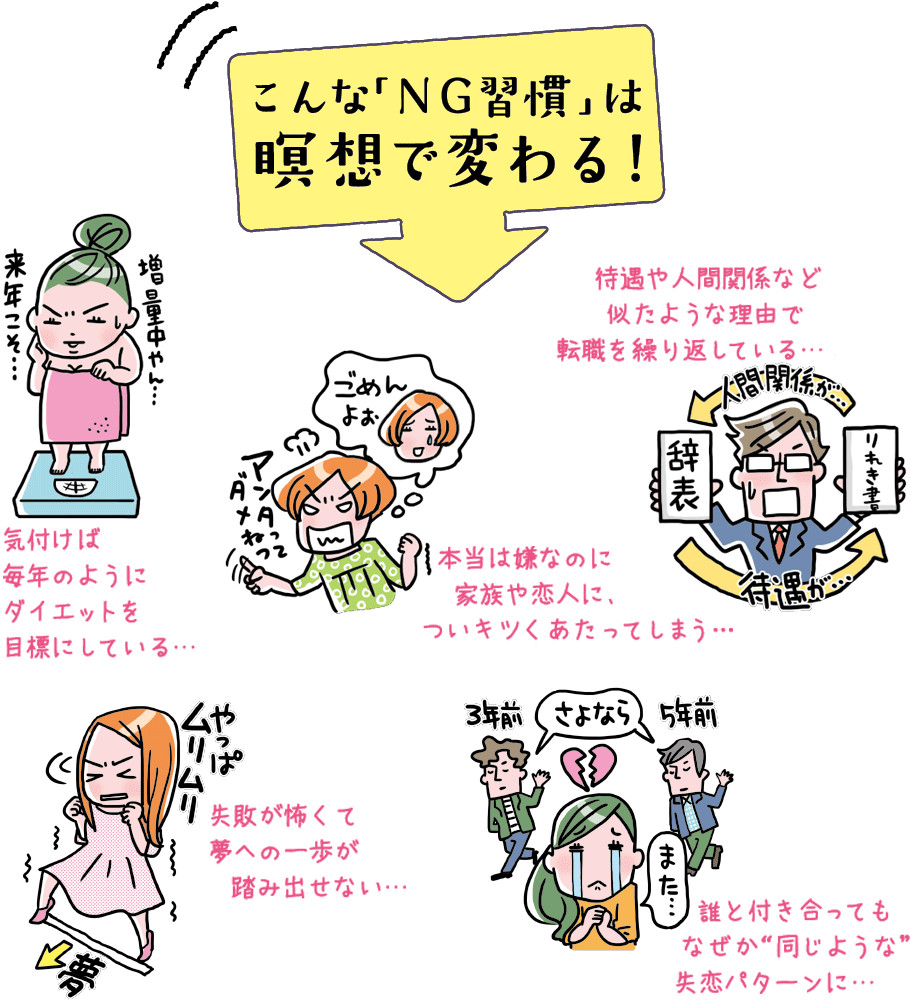 こんなNG習慣は瞑想で変わる！