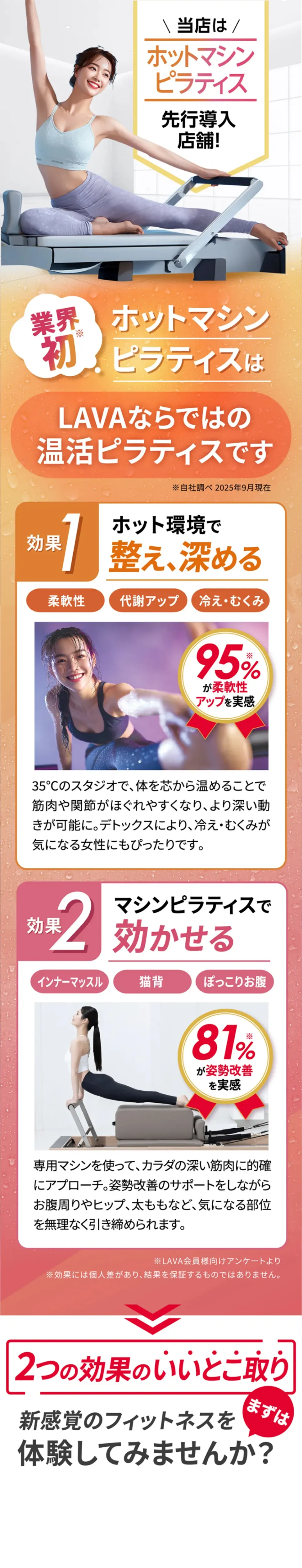 当店はホットマシンピラティス先行導入店舗!