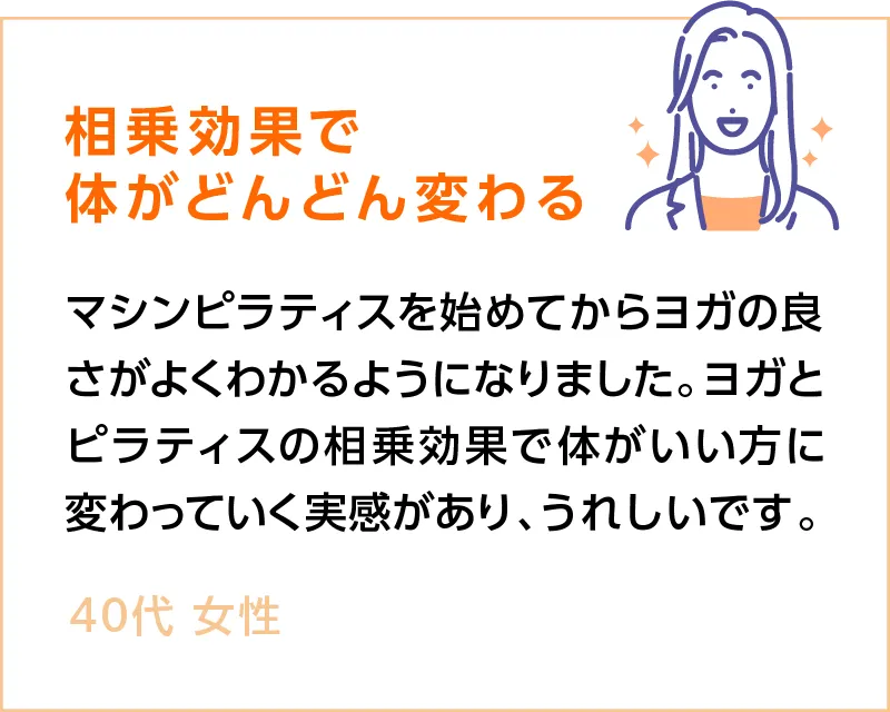 相乗効果で体がどんどん変わる