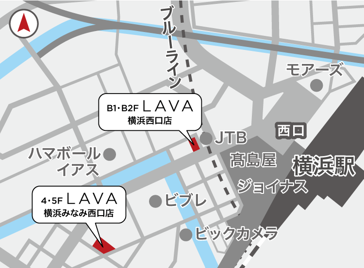 横浜西口店地図