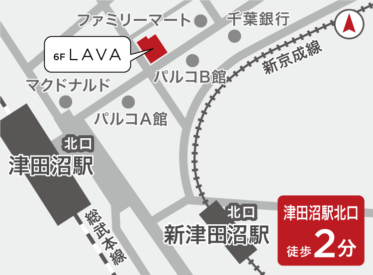 津田沼店地図
