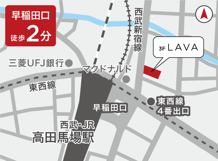 高田馬場店地図