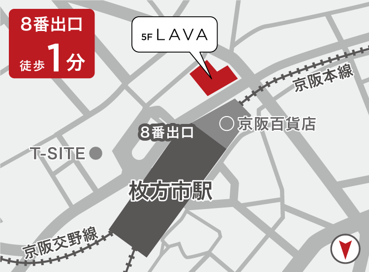 枚方市駅前店地図