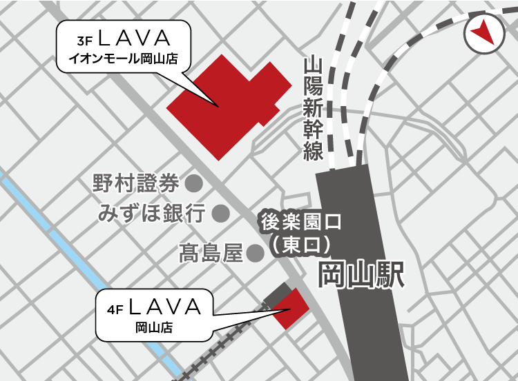 岡山店地図