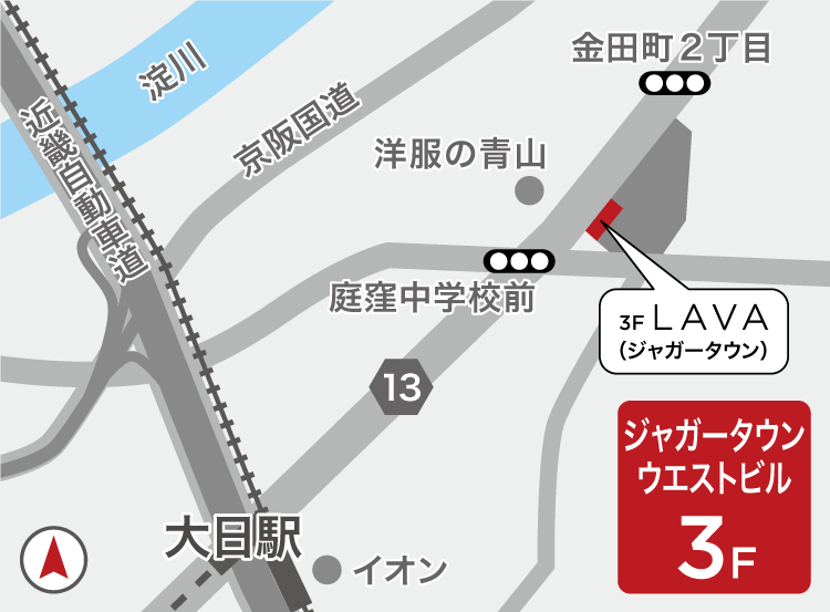 守口ジャガータウン店地図