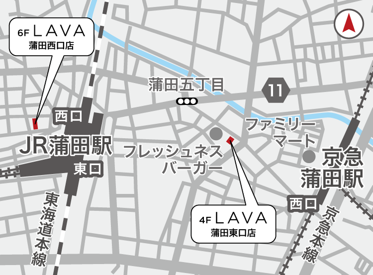 蒲田西口店地図