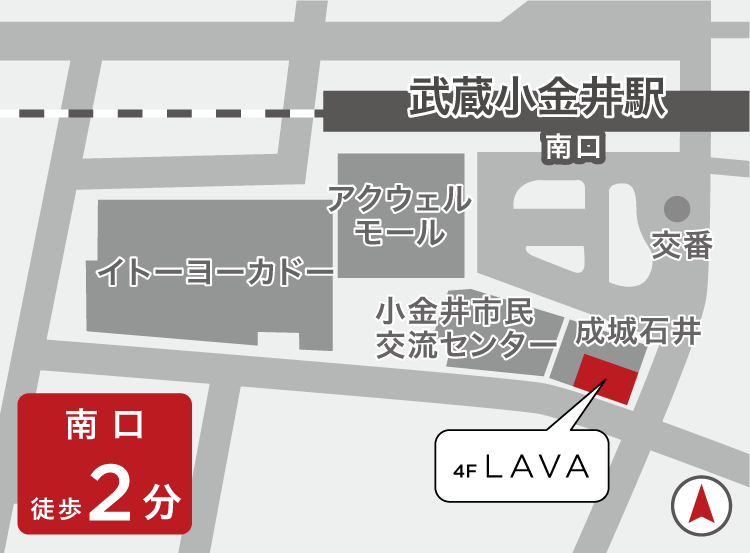 武蔵小金井店地図