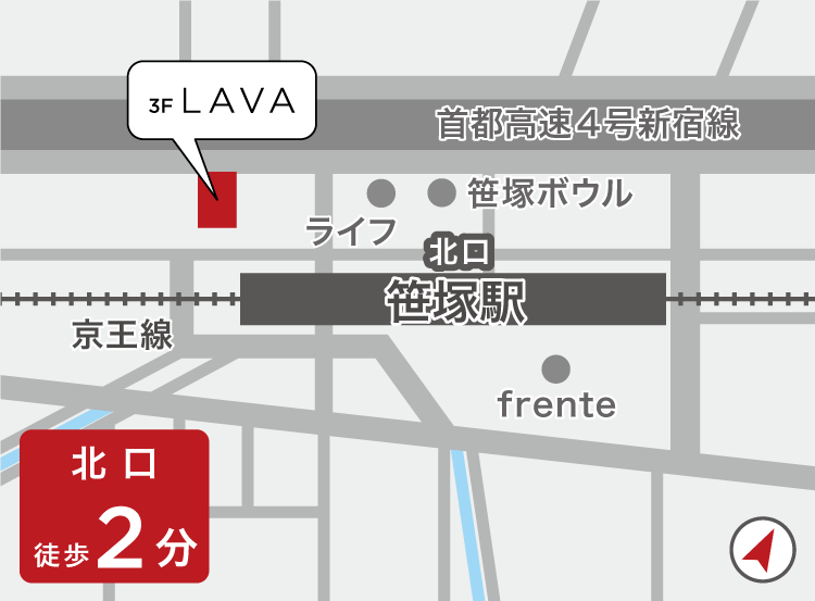 笹塚店地図
