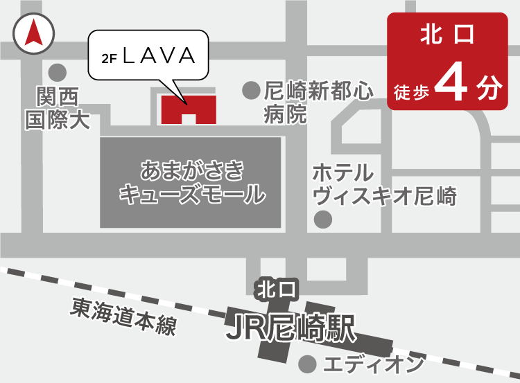 JR尼崎店地図