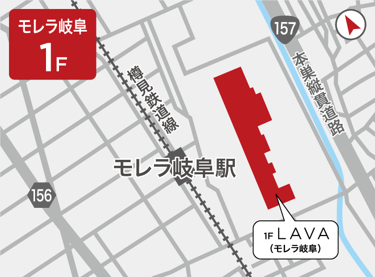モレラ岐阜店地図