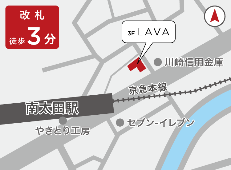 南太田店地図