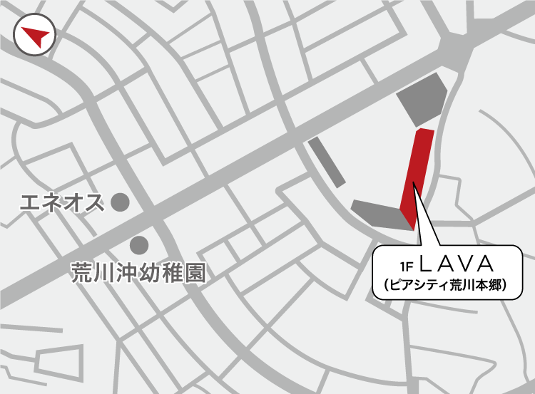 ピアシティ荒川本郷店地図
