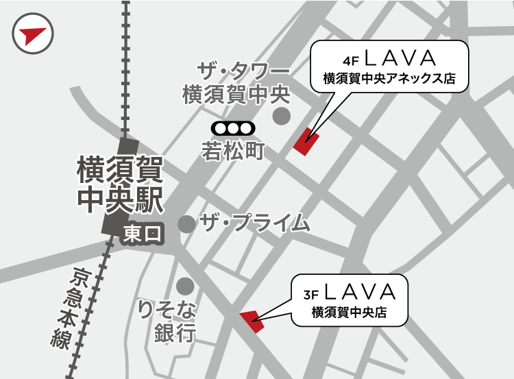 横須賀中央アネックス店地図