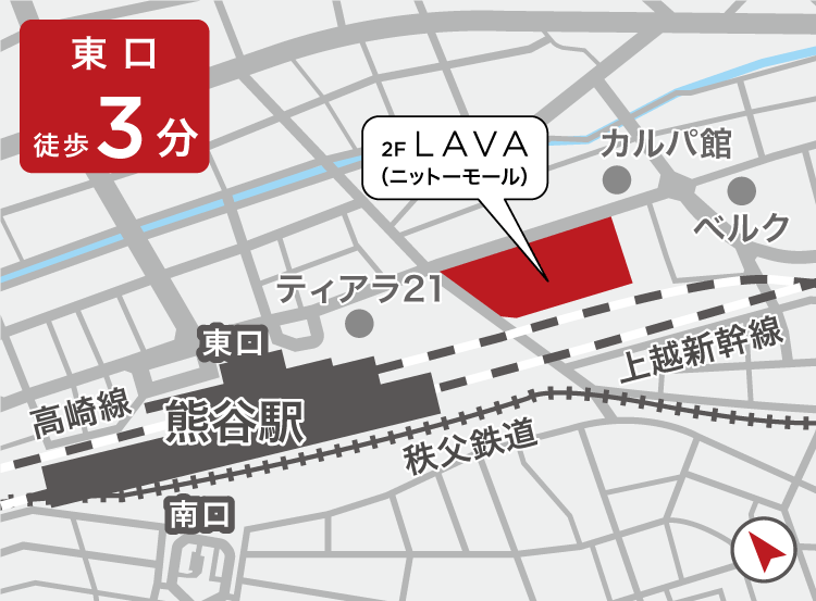 熊谷ニットーモール店地図