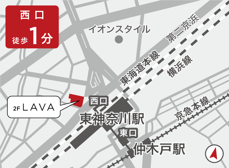 東神奈川店地図