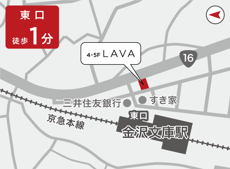 金沢文庫店地図