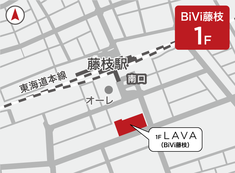 BiVi藤枝店地図