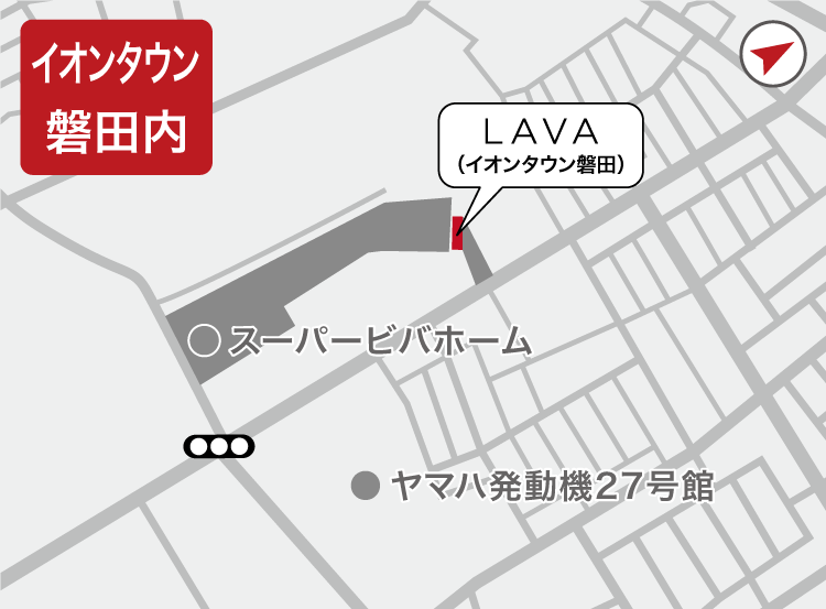 イオンタウン磐田店地図