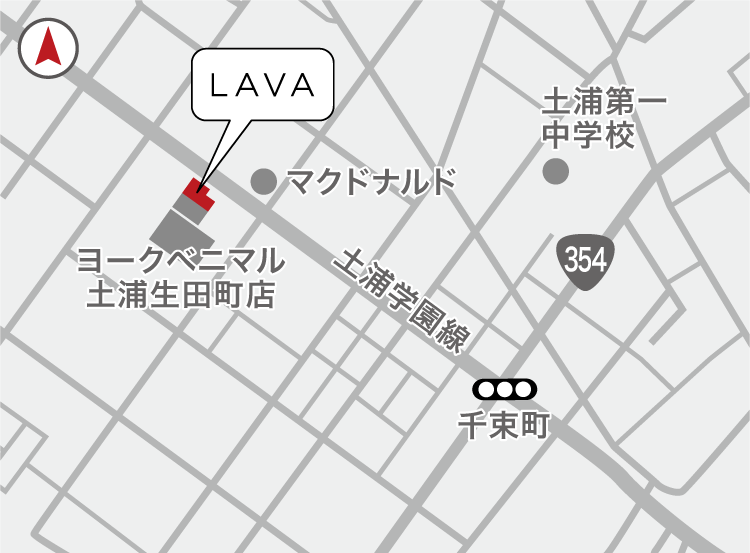 土浦生田町店地図