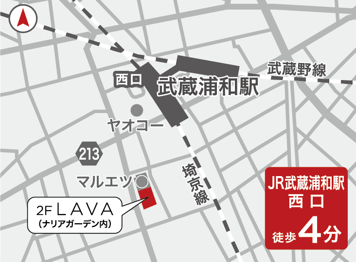 武蔵浦和店地図