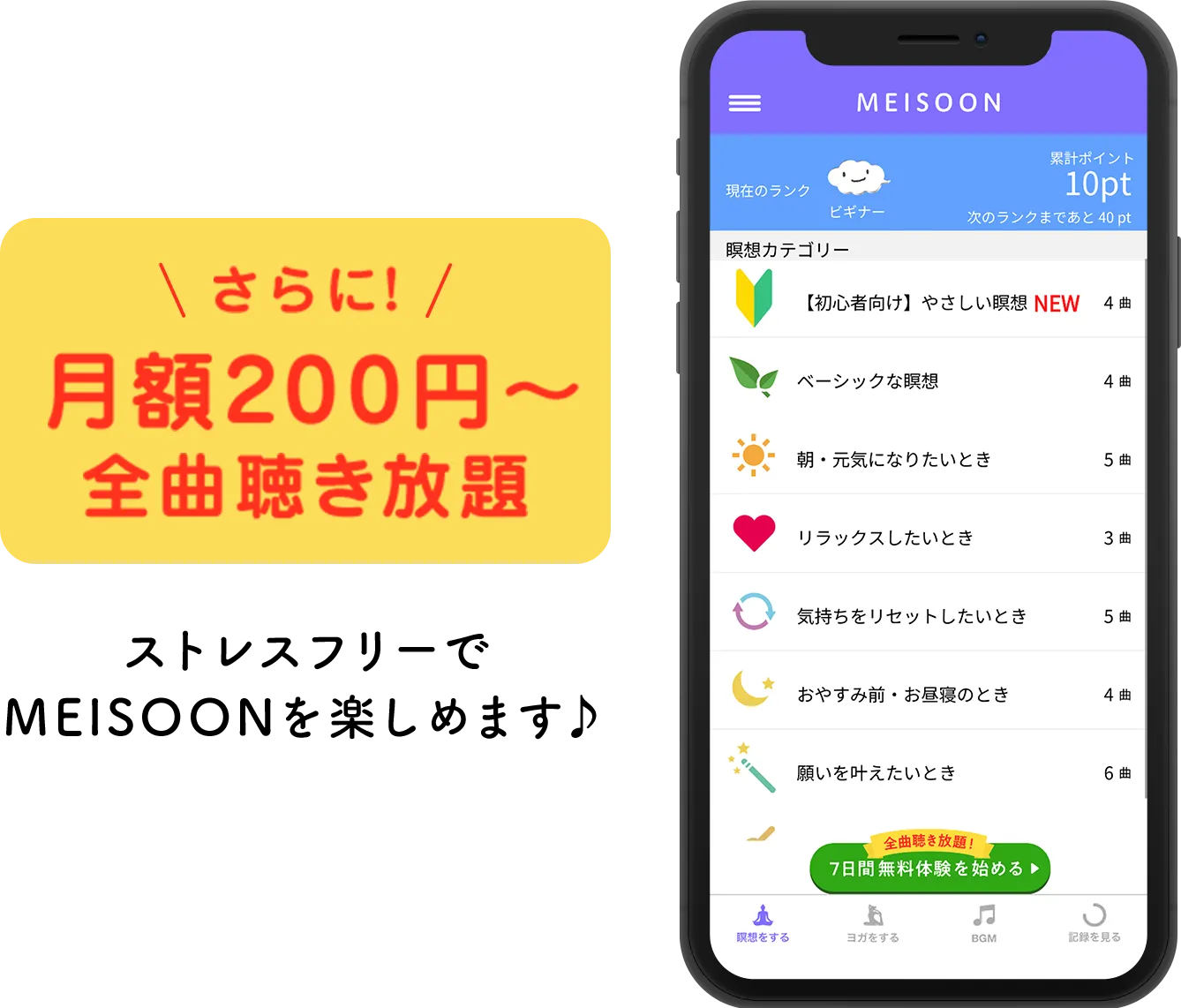 瞑想するための準備は必要なし