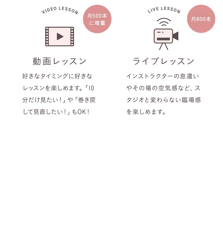 動画レッスン ライブレッスン