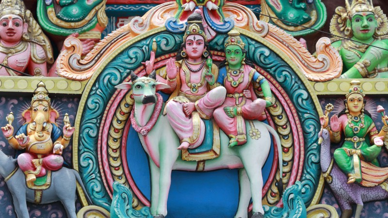 ダンシングシヴァ シバ神 仏像 工芸品 ヨガ インド ヒンドゥー - 置物